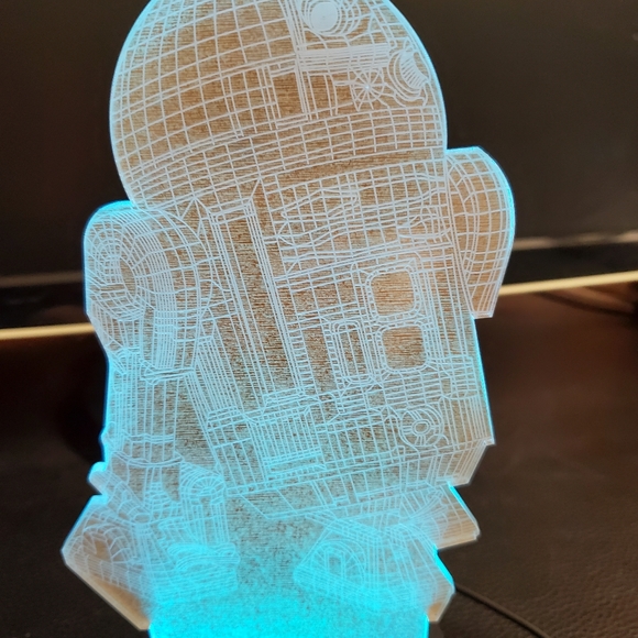 Star Wars R2-D2 3D Illusion Lamp - Picture 8 of 15